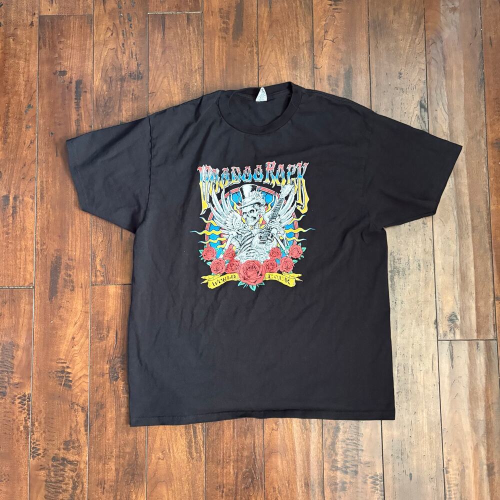 Voodoo Rock Graphic T Shirt Mens XL Black Music Skulls Y2K 2000s Skater Grunge